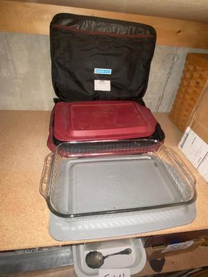 CASSEROLE DISHES WITH LIDS AND THERMAL CARRIER