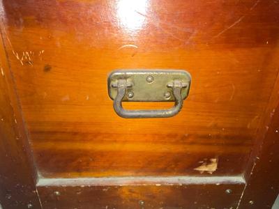 BIG STURDY OLD WOODEN CHEST