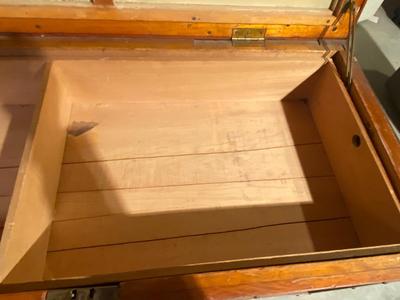 BIG STURDY OLD WOODEN CHEST