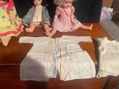 VERY VINTAGE DOLLS, CLOTHES AND QUILTS