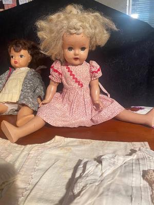 VERY VINTAGE DOLLS, CLOTHES AND QUILTS