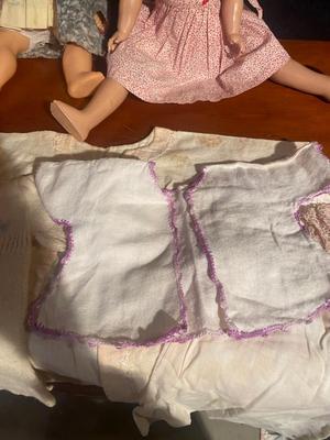 VERY VINTAGE DOLLS, CLOTHES AND QUILTS