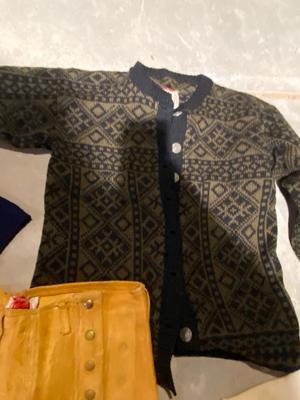 VINTAGE LEATHER PANTS, LETTER SWEATER AND OTHER VINTAGE CLOTHING