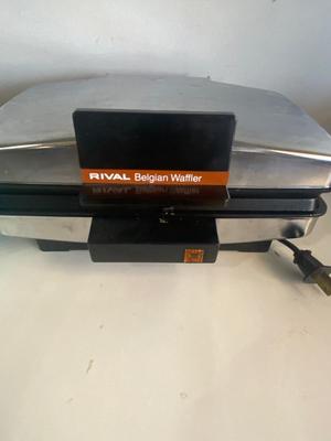 CLUB ALUMINUM DUTCH OVEN & RIVAL BELGIAN WAFFLE MAKER
