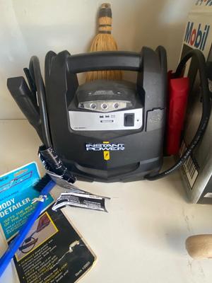 NEW CASE OF MOBIL 1 5W-30 OIL, CAR JUMP STARTER AND MORE