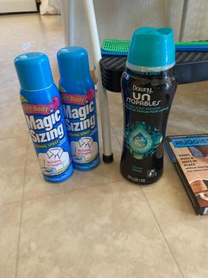 STEP STOOL, LAUNDRY BASKET, STARCH, STEAMER, DOWNY UNSTOPPABLES AND MORE