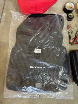 NEW OUTBACK FLOOR MATS AND OTHER AUTO ITEMS