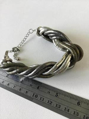 Beautiful twist unmarked statement bracelet