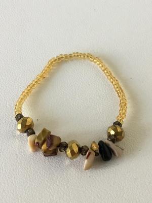 Stretchy faux beaded fashion bracelet