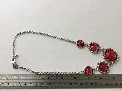 C marked red fashion necklace