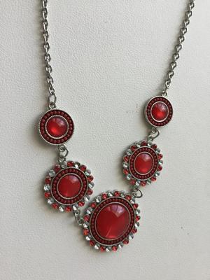 C marked red fashion necklace