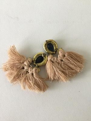 Beautiful tassel dangle statement earrings