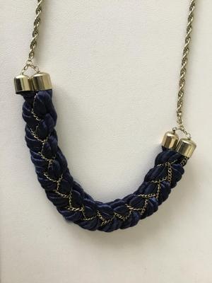 Beautiful dark blue fashion collar necklace