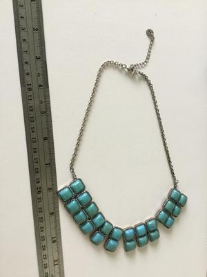 Beautiful marked statement boho style necklace