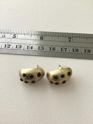 Gold tone statement earrings