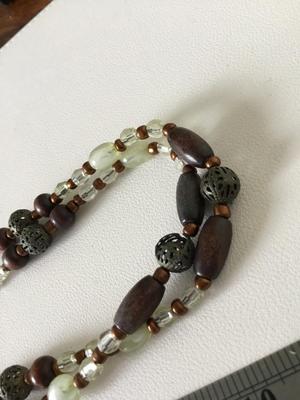 Beautiful plastic fashion beaded necklace