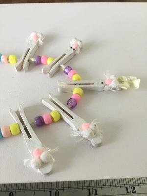 Vintage Easter beaded statement necklace