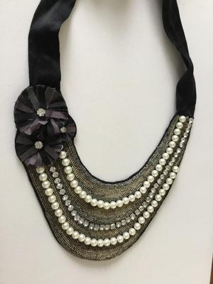 Beautiful statement fabric type necklace