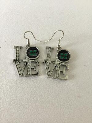 Love marked fashion earrings