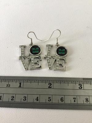 Love marked fashion earrings