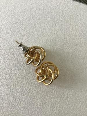 Gold tone stud earrings