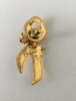 Gold tone Avon push pin