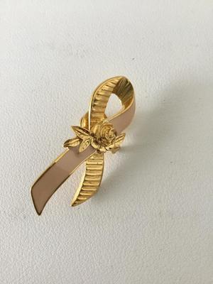 Gold tone Avon push pin