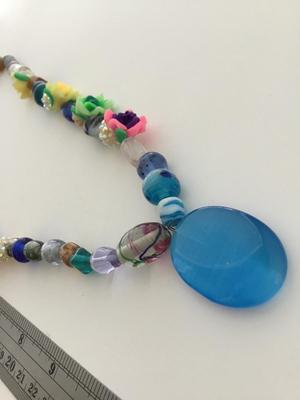 Beautiful colorful unique fashion necklace