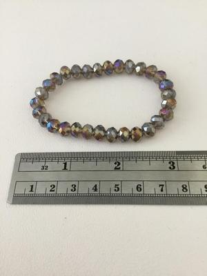 Colorful beaded stretchy bracelet