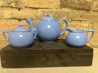 Blue Lipton’s Tea Set