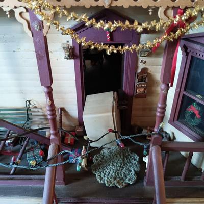 LOT 4: Large Victorian Dollhouse with Accessories