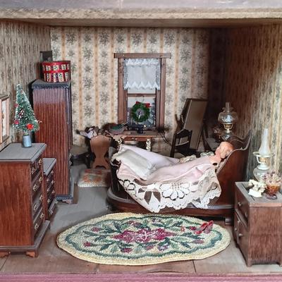 LOT 4: Large Victorian Dollhouse with Accessories