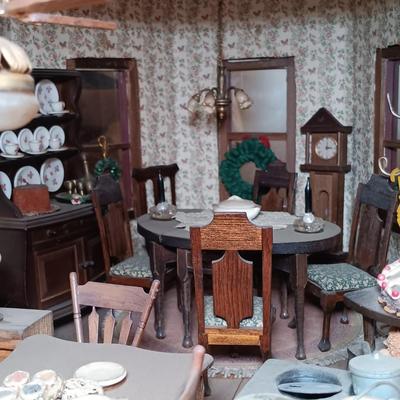 LOT 4: Large Victorian Dollhouse with Accessories