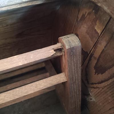 LOT 6: Antique Wooden Butter Churner