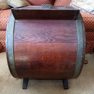 LOT 6: Antique Wooden Butter Churner