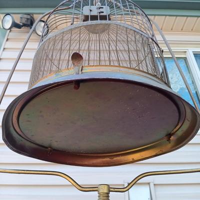 LOT 7: Vintage 5ft Metal Wire Bird Cage