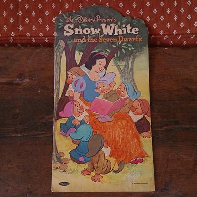 LOT 8: Large Resin Pinocchio Figurine w/ Resin Mickey Mouse Staue and Set of 3 Fairytale Books