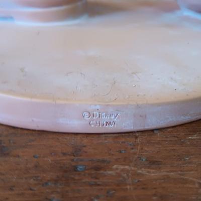 LOT 8: Large Resin Pinocchio Figurine w/ Resin Mickey Mouse Staue and Set of 3 Fairytale Books