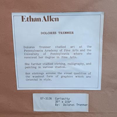 LOT 12: Signed and Numbered Dolores Trenner 'Curiosity' Etching Print