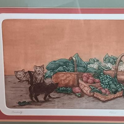 LOT 12: Signed and Numbered Dolores Trenner 'Curiosity' Etching Print