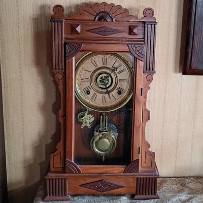 LOT 13: William L. Gilbert Clock Co. 'Calpe' Gingerbread Clock