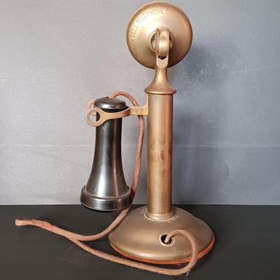 LOT 14: Western Electric Co. Brass Candlestick Telephone