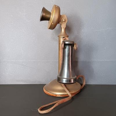 LOT 14: Western Electric Co. Brass Candlestick Telephone