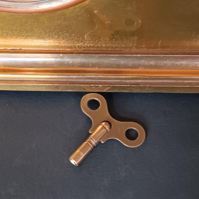 LOT 15: Samuel Kirk & Son Inc. Brass Chelsea Ship's Bell Tambour Mantel Clock