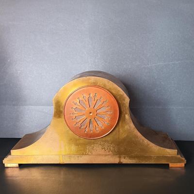 LOT 15: Samuel Kirk & Son Inc. Brass Chelsea Ship's Bell Tambour Mantel Clock