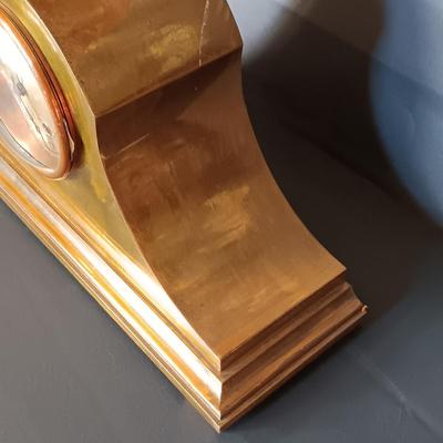 LOT 15: Samuel Kirk & Son Inc. Brass Chelsea Ship's Bell Tambour Mantel Clock