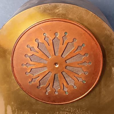 LOT 15: Samuel Kirk & Son Inc. Brass Chelsea Ship's Bell Tambour Mantel Clock