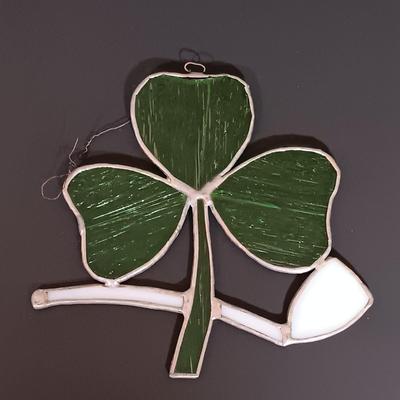 LOT 17: Belleek Shamrock Honey Pot Music Box, Trinket Music Box and Pitcher with Vintage Embroidery, Carrighdhoun Pottery & More