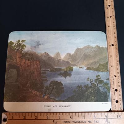 LOT 19: Lefton Shamrock Music Box Teapot and Teacup with O'Dunk 'n' O'Bright Placemats and Mugs & More