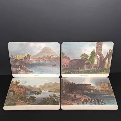 LOT 19: Lefton Shamrock Music Box Teapot and Teacup with O'Dunk 'n' O'Bright Placemats and Mugs & More